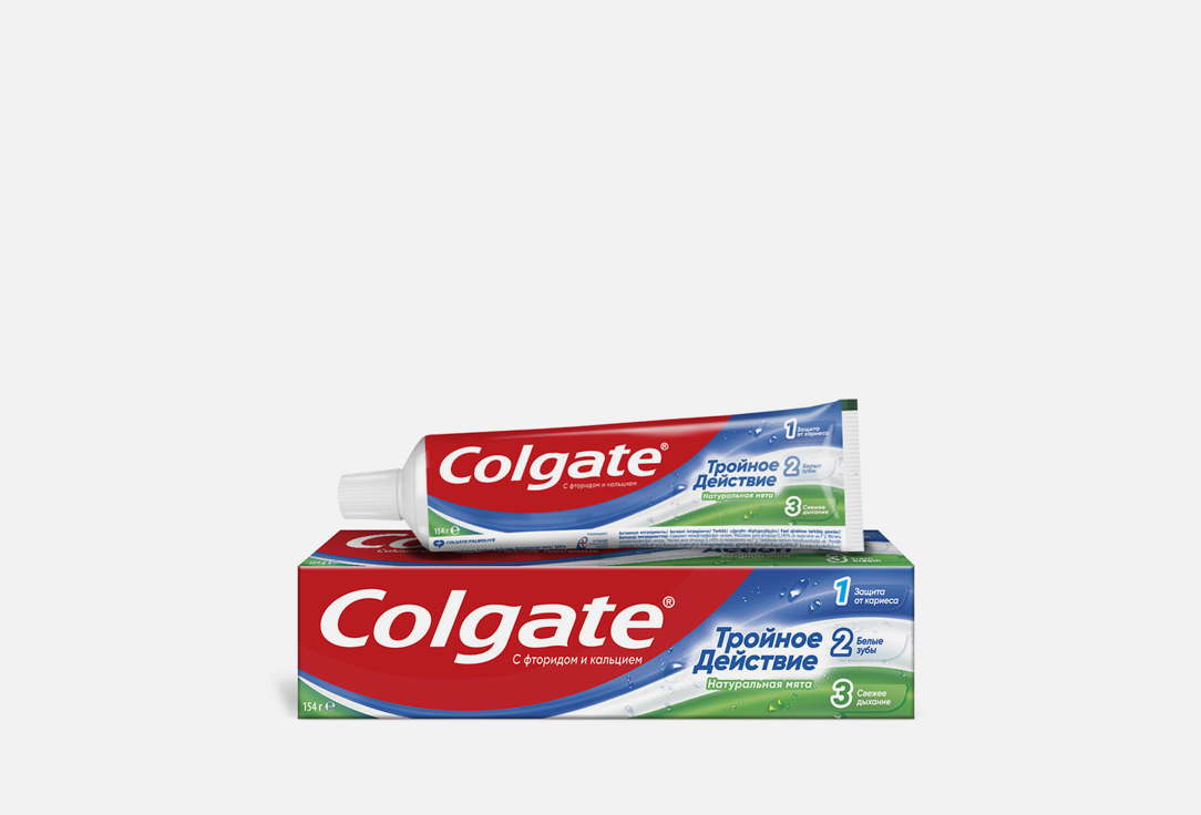 цена Зубная паста COLGATE Тройное действие Натуральная мята 100 мл