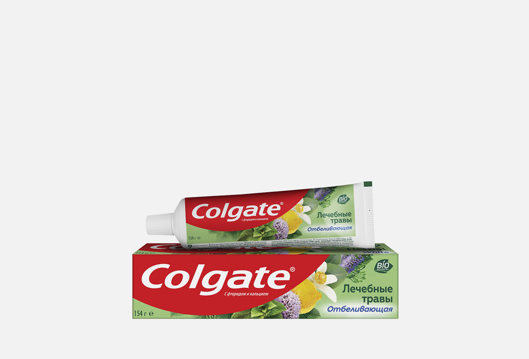 Отбеливающая зубная паста COLGATE Лечебные травы 1 шт паста зубная знахарь лечебные травы 100 г