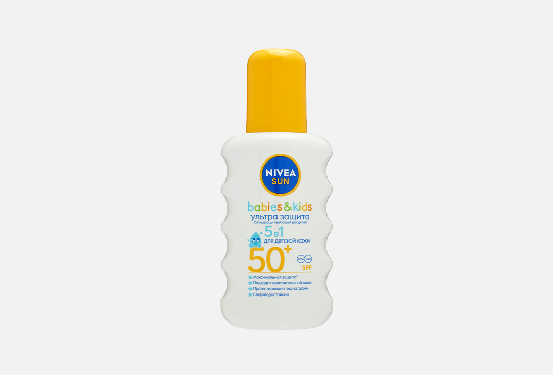 

СОЛНЦЕЗАЩИТНЫЙ СПРЕЙ ДЛЯ ДЕТЕЙ SPF50+ NIVEA, Ультра защита 200 мл