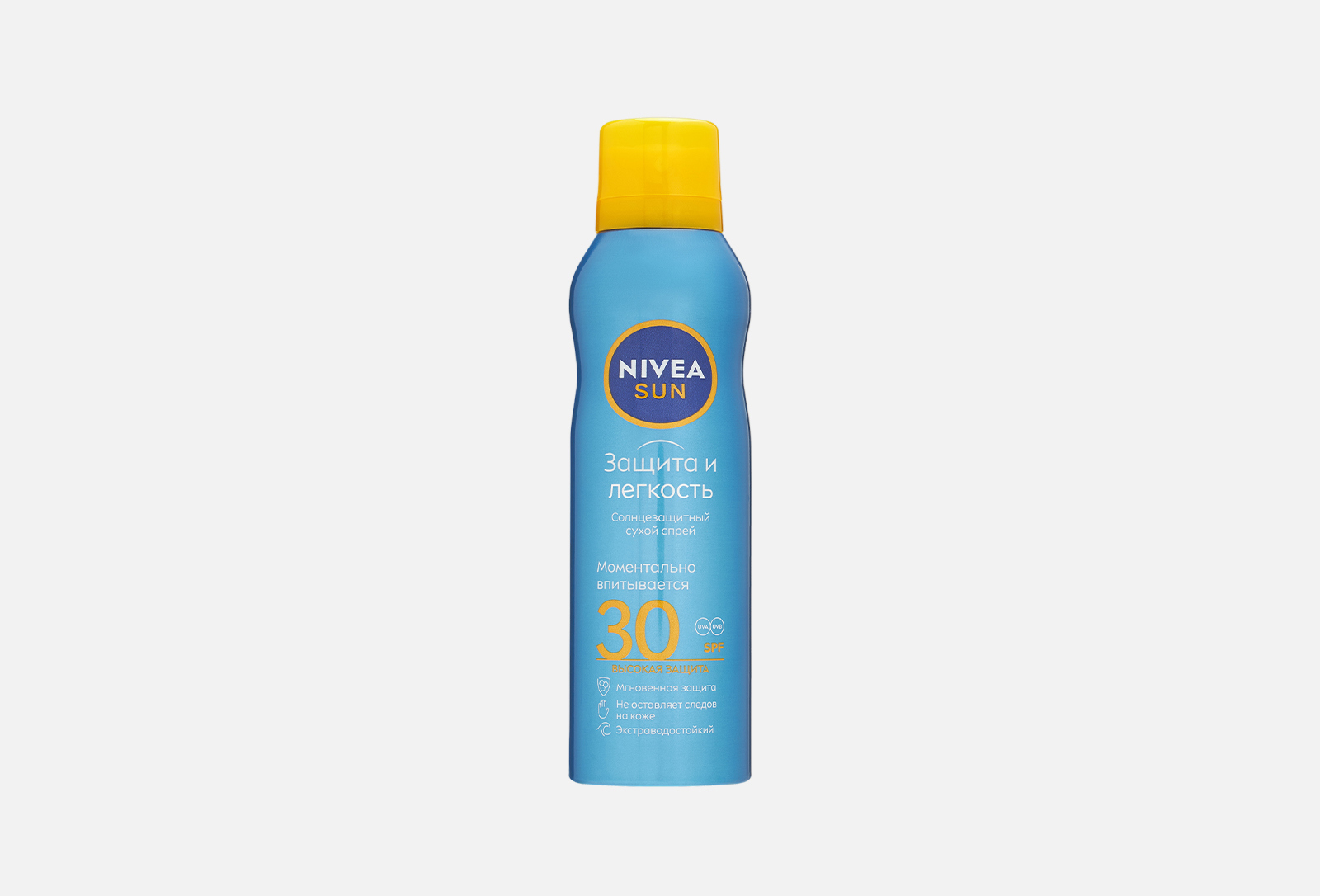 NIVEA СОЛНЦЕЗащитный СУХой СПРЕЙ SPF30+ защита и легкость 200 мл ...