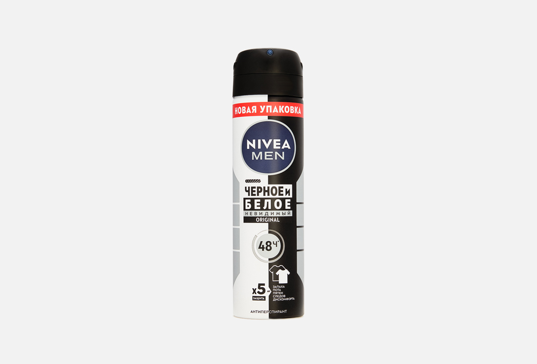 Изображение товара Дезодорант-антиперспирант спрей Nivea NIVEA Men Черное и Белое Невидимый Original