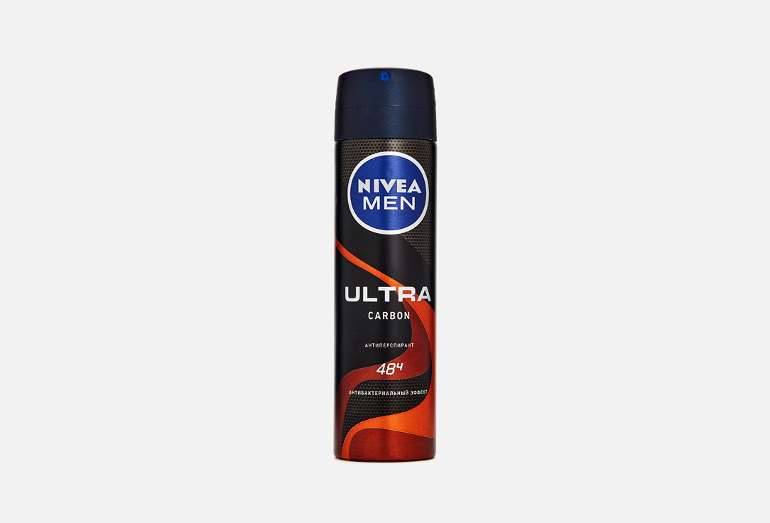 Дезодорант-антиперспирант спрей антибактериальный эффект NIVEA Men ULTRA Carbon 150 мл цена и фото