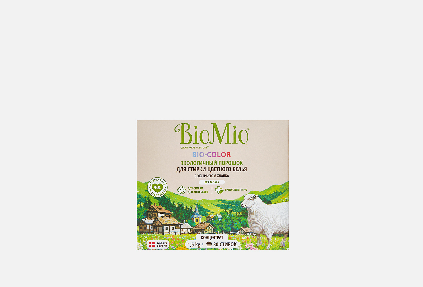 BioMio Стиральный порошок концентрат для цветного белья Bio-color 1500 ...