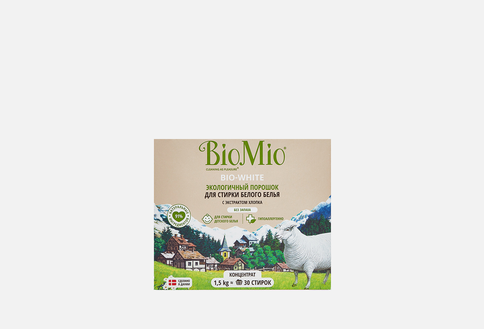 BioMio Стиральный порошок концентрат для белого белья bio-white 1500 г ...
