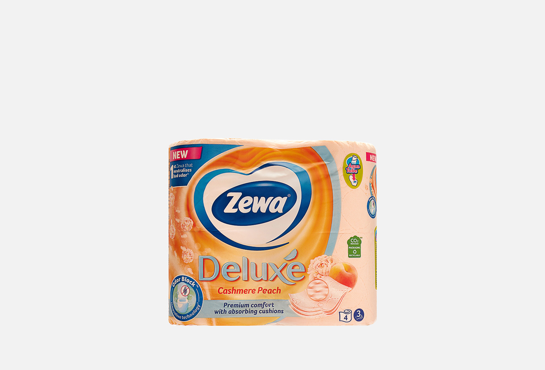 Изображение товара Ароматизированная туалетная бумага Zewa Deluxe Cashmere Peach