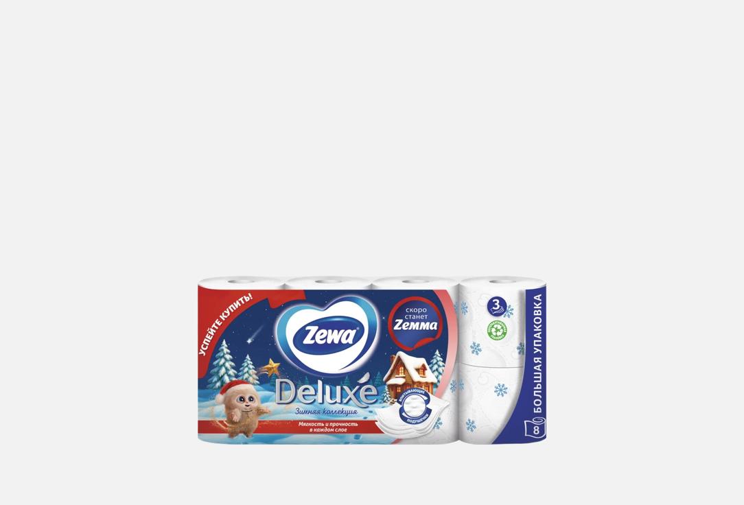 

Туалетная бумага без аромата ZEWA, Deluxe 8 шт