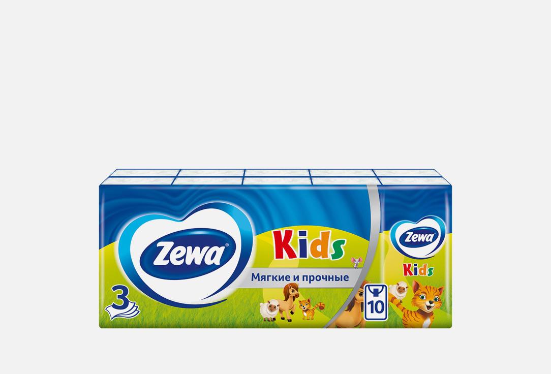 

Носовые платочки ZEWA, Kids 10 шт