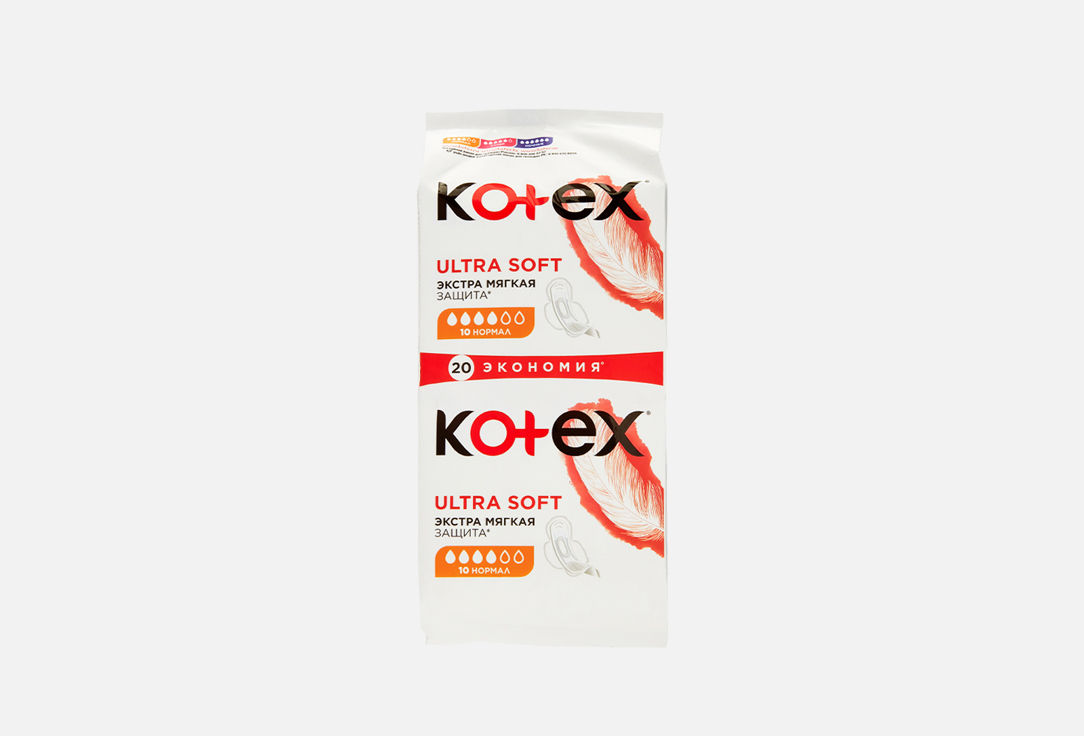 Прокладки KOTEX Ultra Normal Soft 20 шт прокладки kotex ultra нормал 20 шт