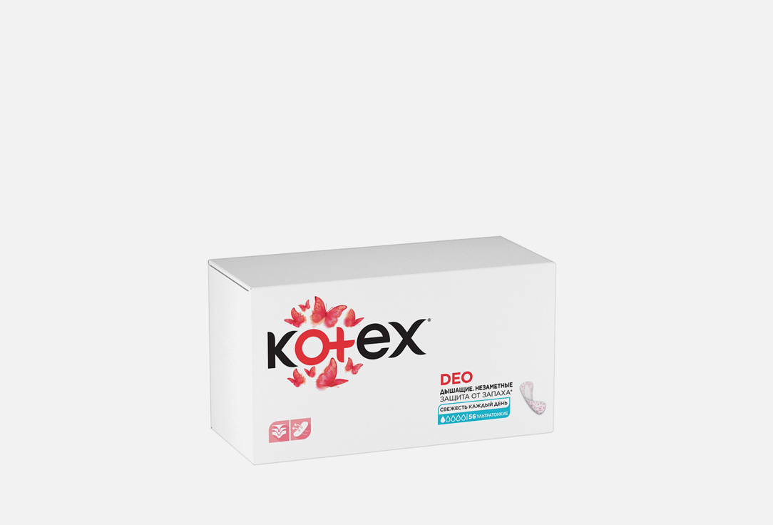 Ежедневные прокладки KOTEX Lux Super Slim Deo 56 шт kotex прокладки ежедневные super slim deo daily 56 шт