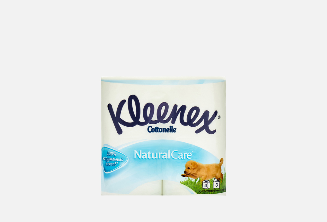 Туалетная бумага KLEENEX Natural 4 шт