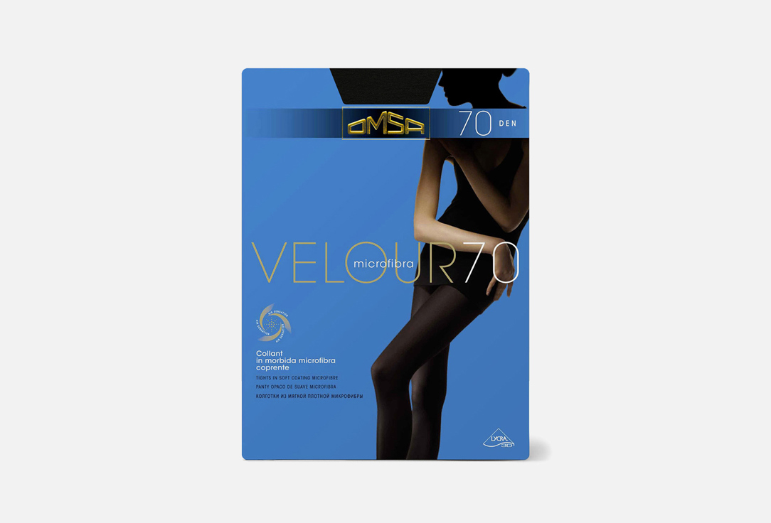 колготки OMSA Velour Nero, 70 den 2 мл