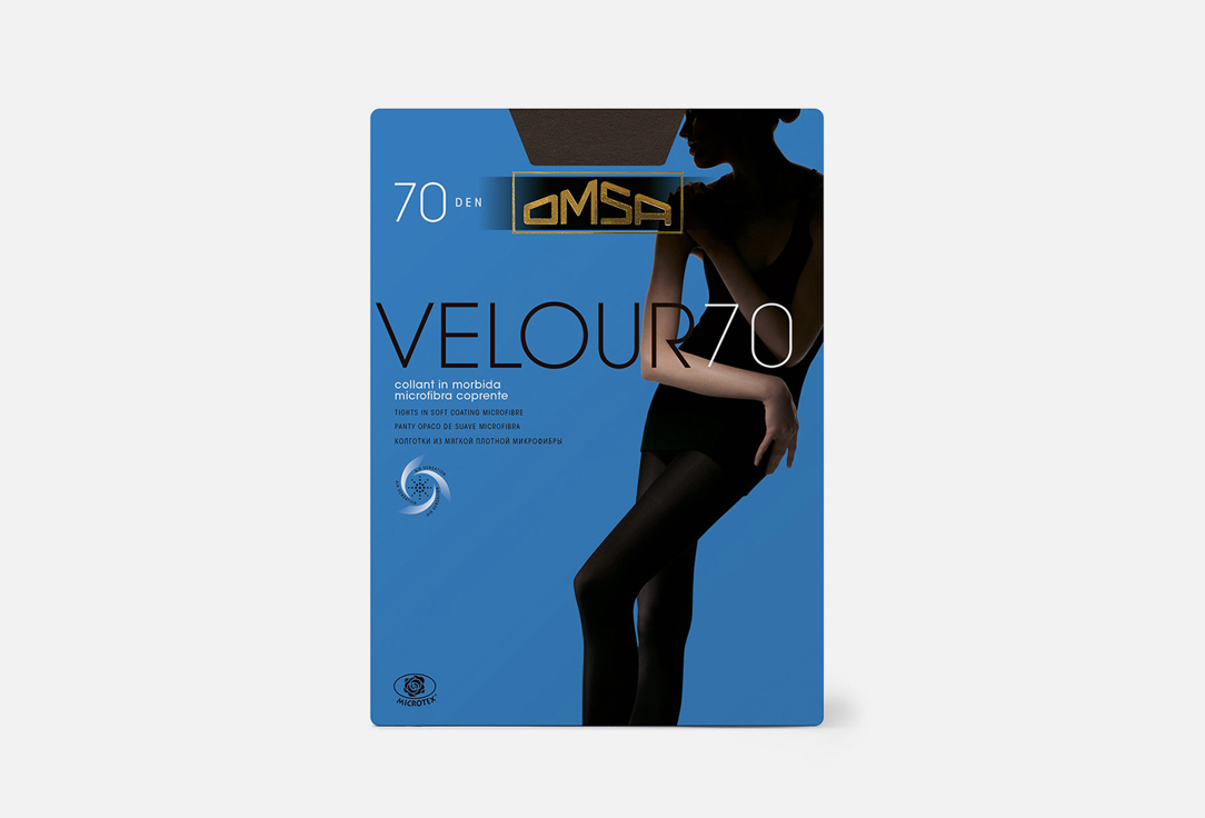 Колготки OMSA Velour Moro, 70 den 2 мл