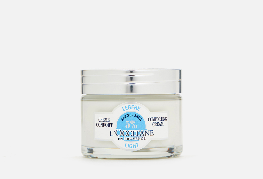 Изображение товара Легкий крем-комфорт для лица Shea Butter Light L'Occitane 50 мл для увлажнения и питания