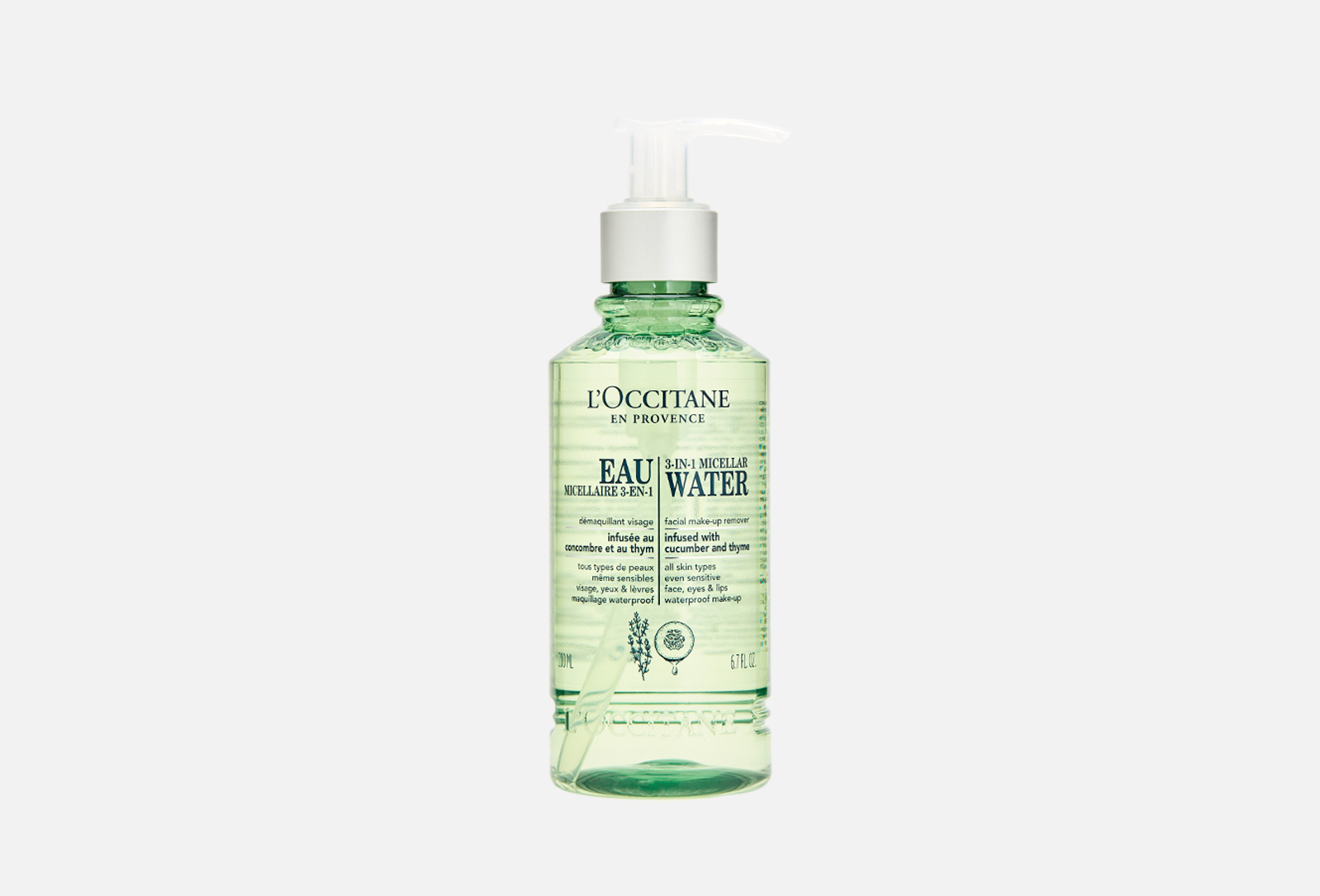 L'Occitane Мицеллярная вода 3в1 Cucumber and thyme 200 мл — купить ...