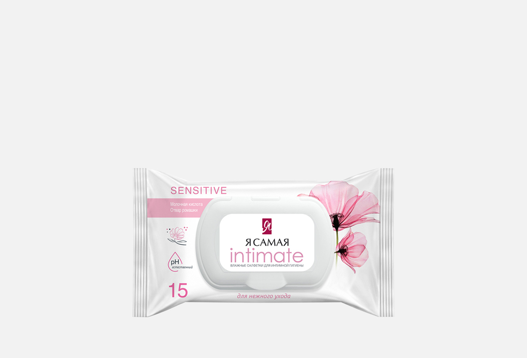Изображение товара Влажные салфетки для интимной гигиены Я самая РОМАШКА