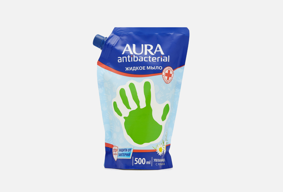 Жидкое мыло с антибактериальным эффектом AURA РОМАШКА 500 мл aura мыло жидкое с антибактериальным эффектом ромашка деликатное 300 мл
