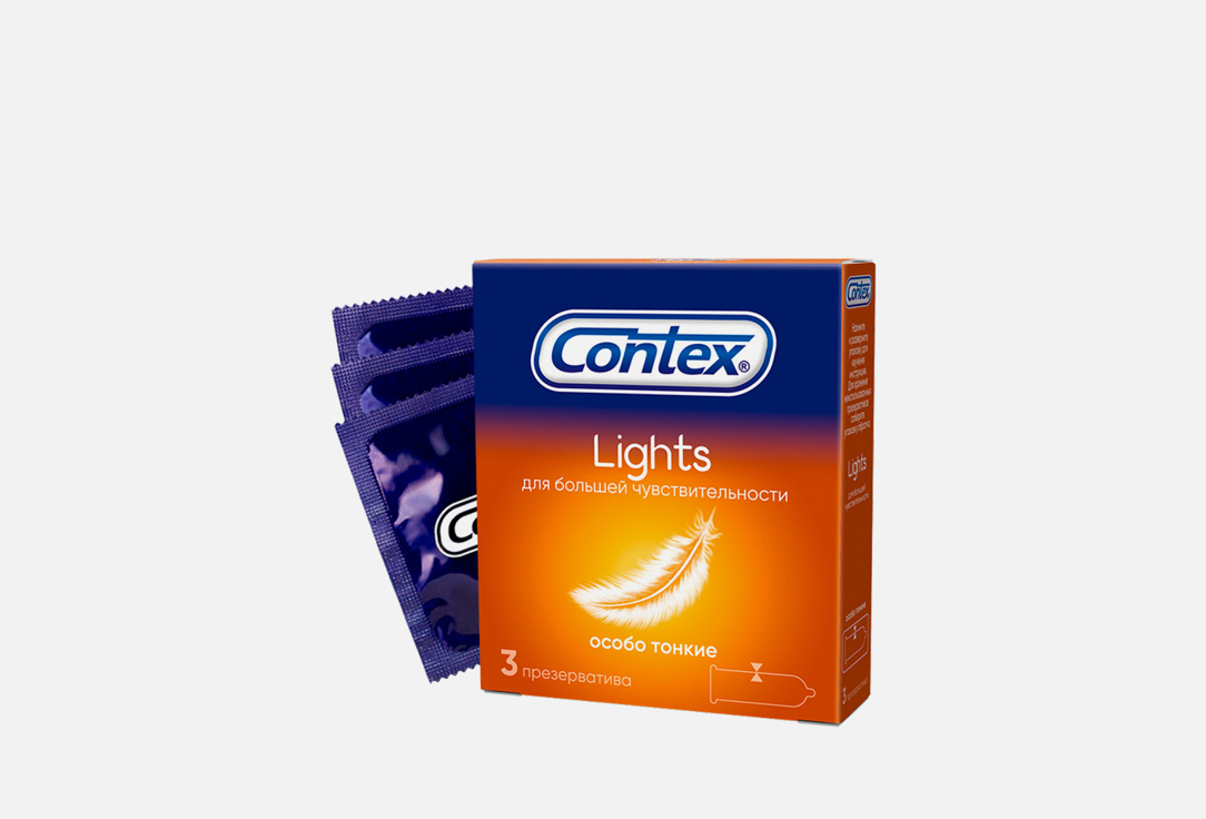 Презервативы особо тонкие, для большей чувствительности CONTEX Lights 