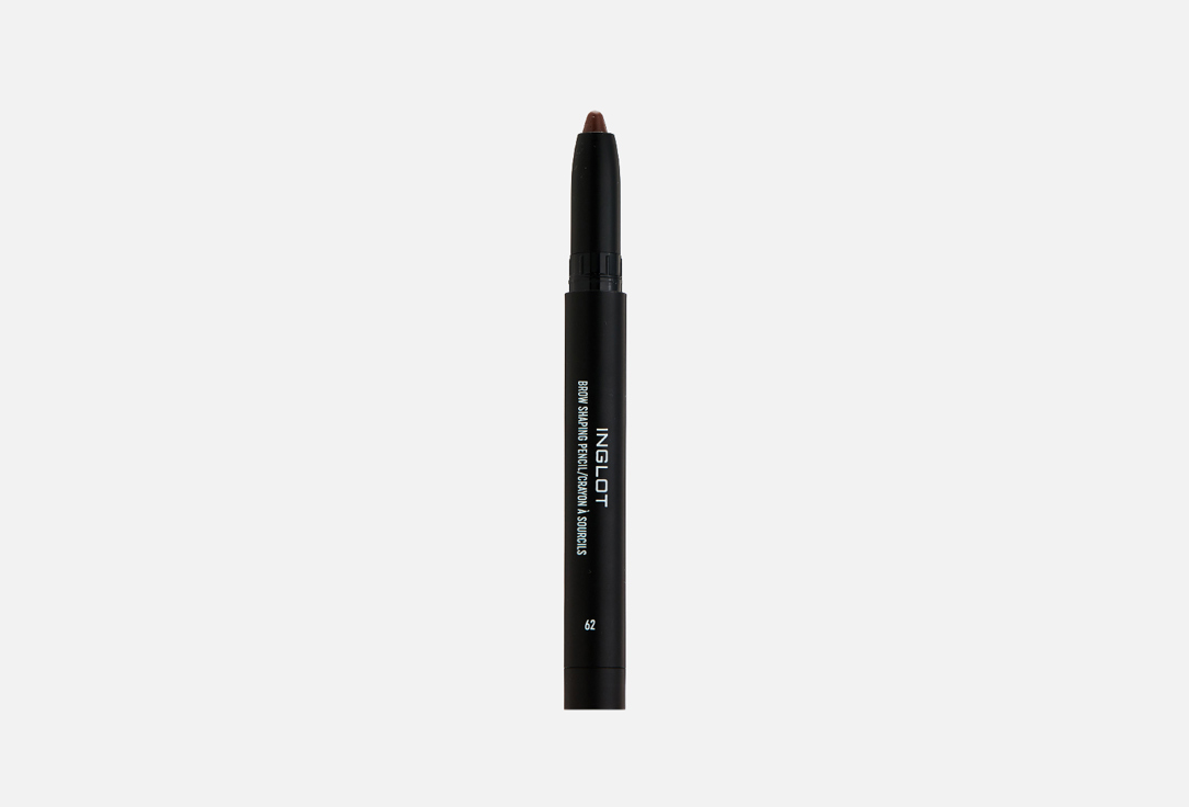 INGLOT Карандаш для бровей с точилкой BROW SHAPING PENCIL 1,4г тон 62