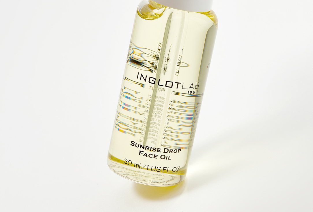 Масло для лица Inglot Face oil sunrise drop светло-желтый