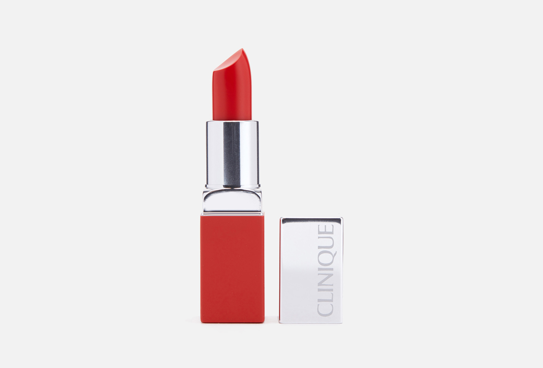 Матовая помада для губ: интенсивный цвет и уход Clinique Pop Matte Colour + Primer 03 ruby pop