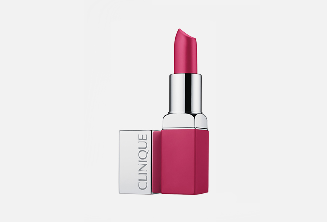Матовая помада для губ: интенсивный цвет и уход Clinique Pop Matte Colour + Primer 06 rose pop