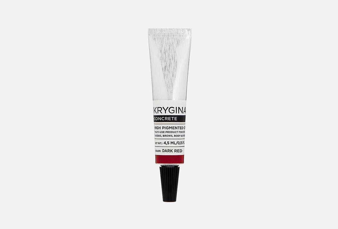 Мультифункциональный насыщенный кремовый пигмент Krygina Cosmetics Concrete  Dark Red