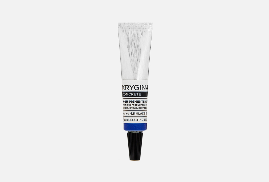 Мультифункциональный насыщенный кремовый пигмент Krygina Cosmetics Concrete  Electric Blue