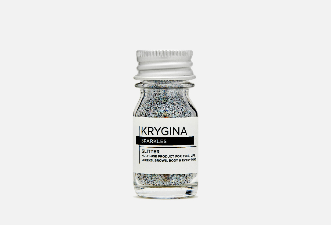 Изображение товара Мультифункциональные блестки Krygina Cosmetics Sparkles для макияжа глаз губ и тела