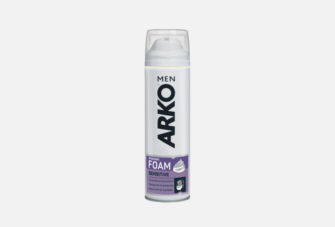 Пена для бритья ARKO SENSITIVE 200 мл пена для бритья arko men extra sensitive для чувствительной кожи 200 мл