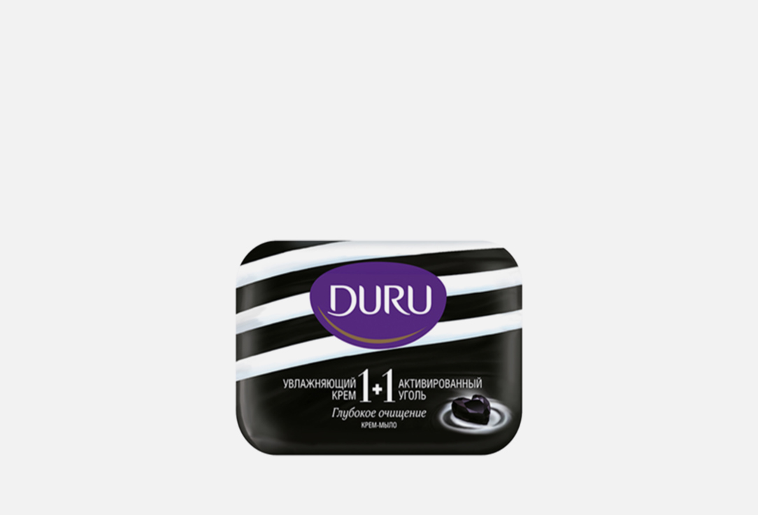 Мыло DURU Активированный уголь 80 г крем мыло твёрдое duru soft sens 1 1 80г малина ежевика