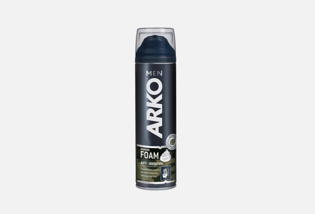 Пена для бритья ARKO Shaving foam Anti-Irritation 200 мл подарочный набор arko пена д бр anti irritation 200мл дезодор black 150 мл