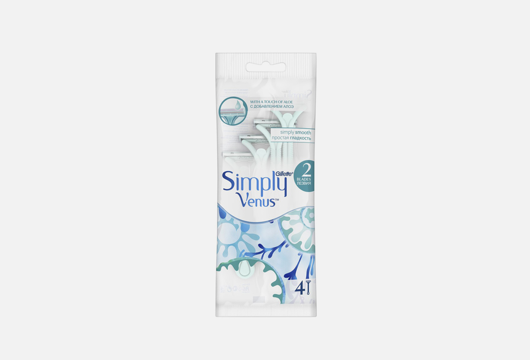 Станок для бритья одноразовый 4шт. GILLETTE Simply Venus 2 4 шт