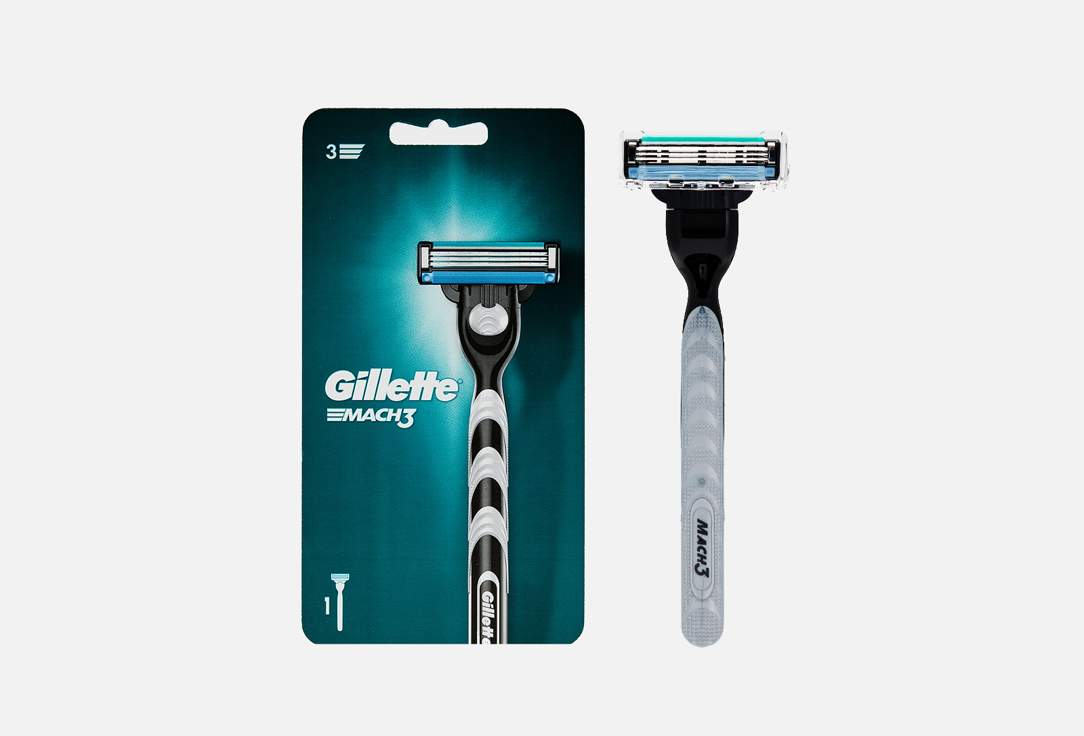 

Станок для бритья с 1 сменной кассетой GILLETTE, Mach3 1 шт