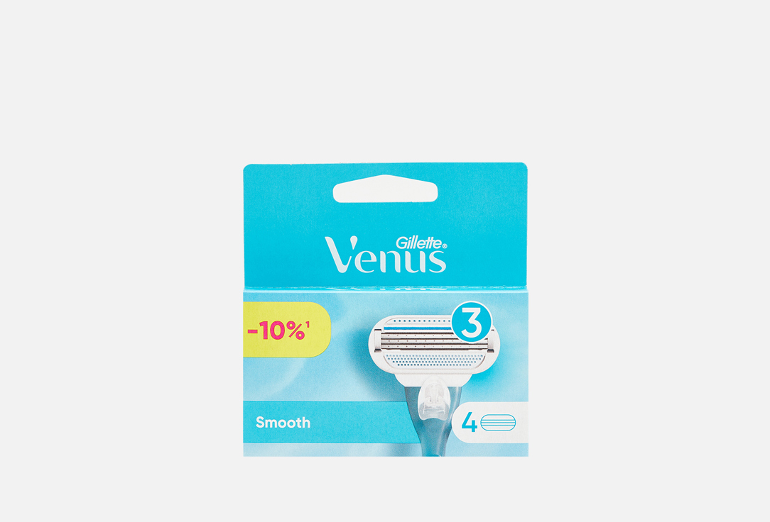 Сменные кассеты для бритья 4шт. Gillette Venus Close&Cleaner 