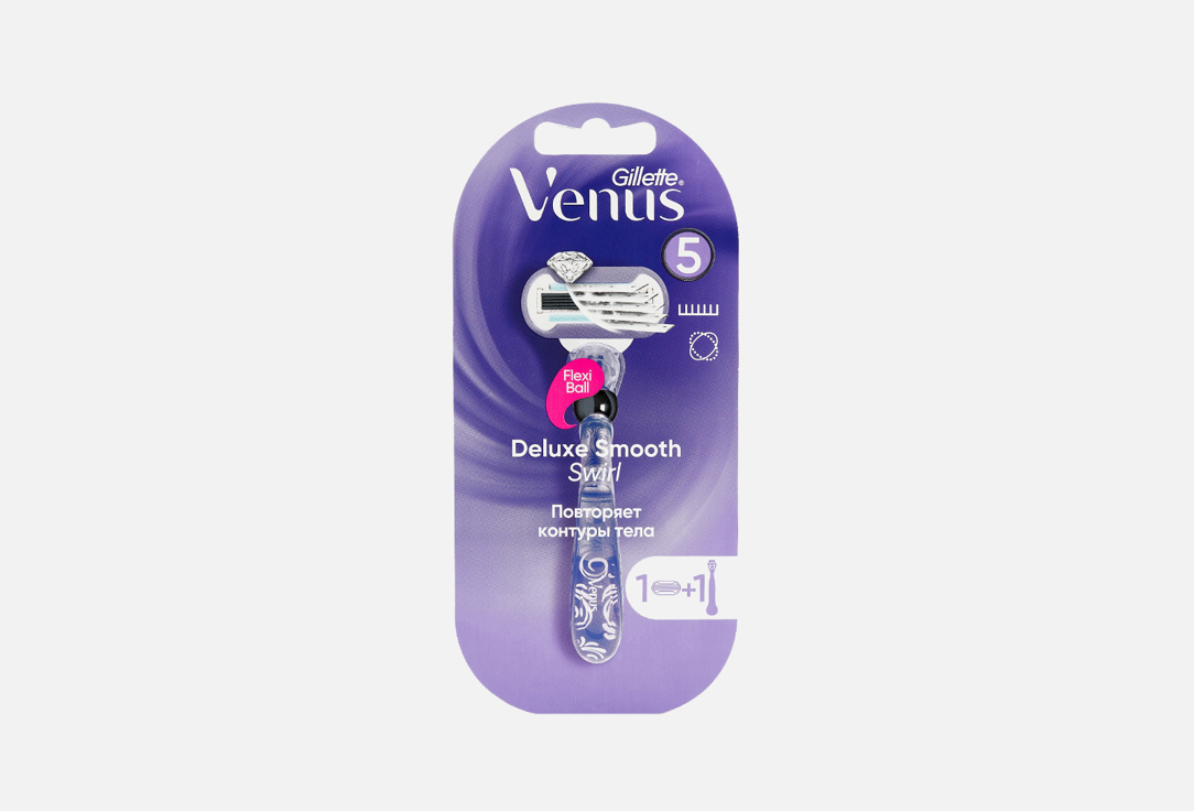 Изображение товара Станок для бритья с 1 сменной кассетой Gillette Venus Swirl