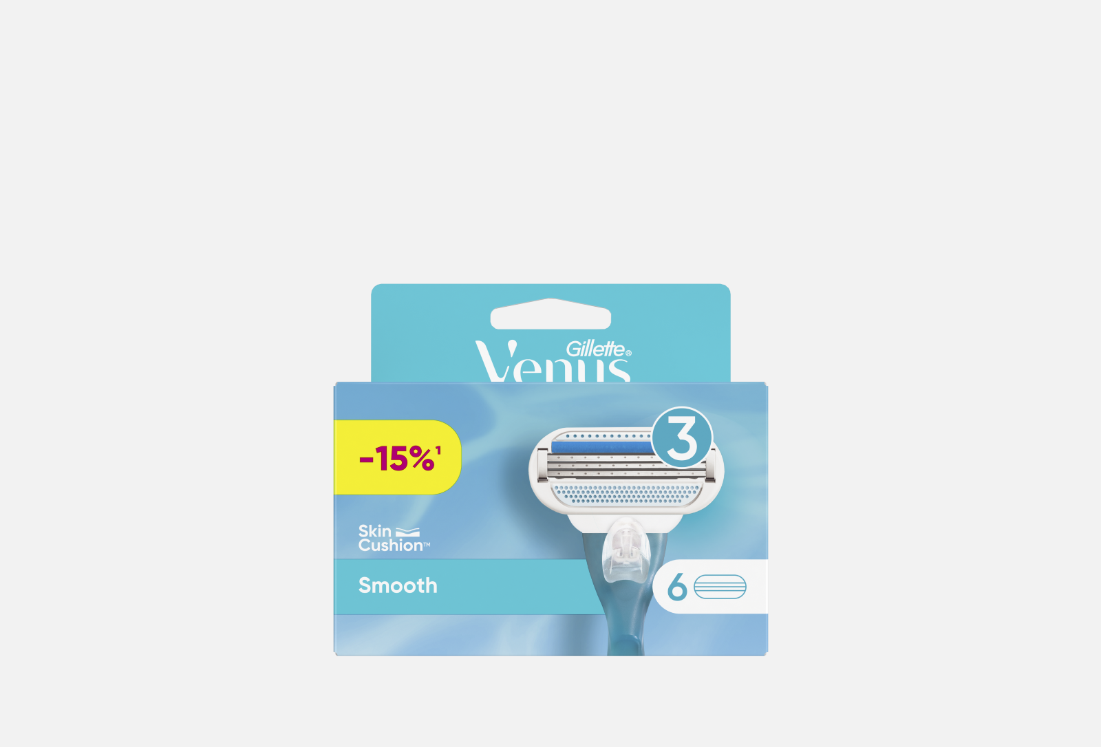 Gillette Сменные кассеты для бритвы 6 шт Venus Smooth 6 шт — купить в ...