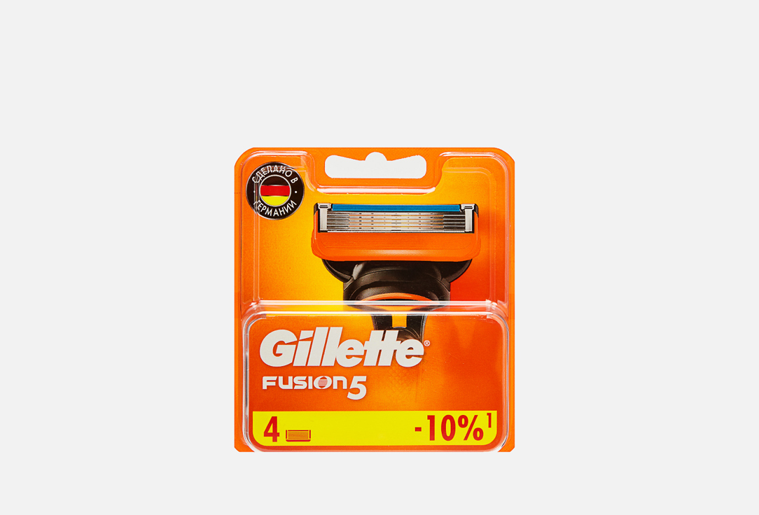 Сменные кассеты для бритья 4шт. GILLETTE FUSION 4 шт сменные кассеты для станка gillette fusion 4шт
