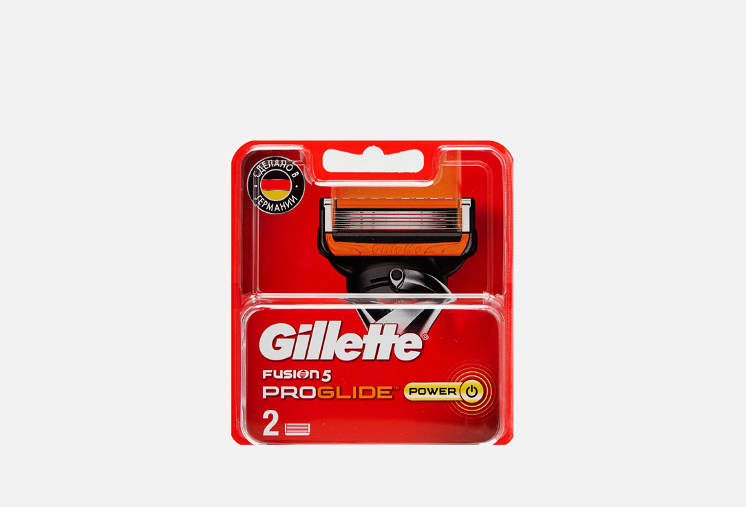 Сменные кассеты для бритвы, 2шт. GILLETTE Fusion5 ProGlide Power 2 шт gillette fusion power кассеты 2 шт