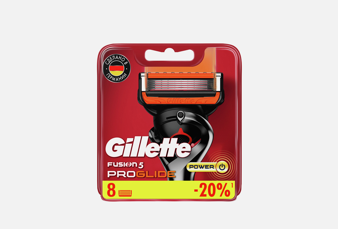 Сменные кассеты для бритвы 8 шт.  Gillette Fusion5 ProGlide Power  