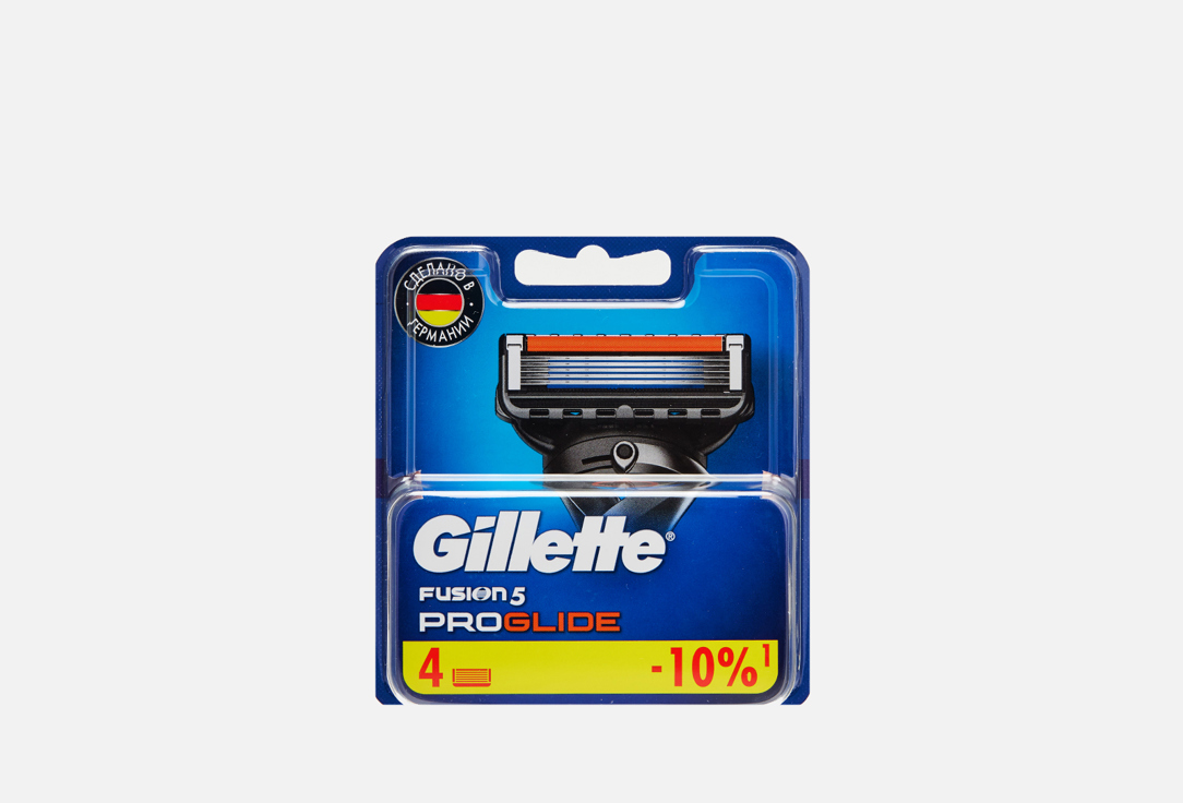 Сменные кассеты для бритвы, 4 шт. GILLETTE Fusion5 ProGlide 4 шт braun mgk 5280 rechargeable grooming kit 9in1 wireless styler gillette fusion proglide