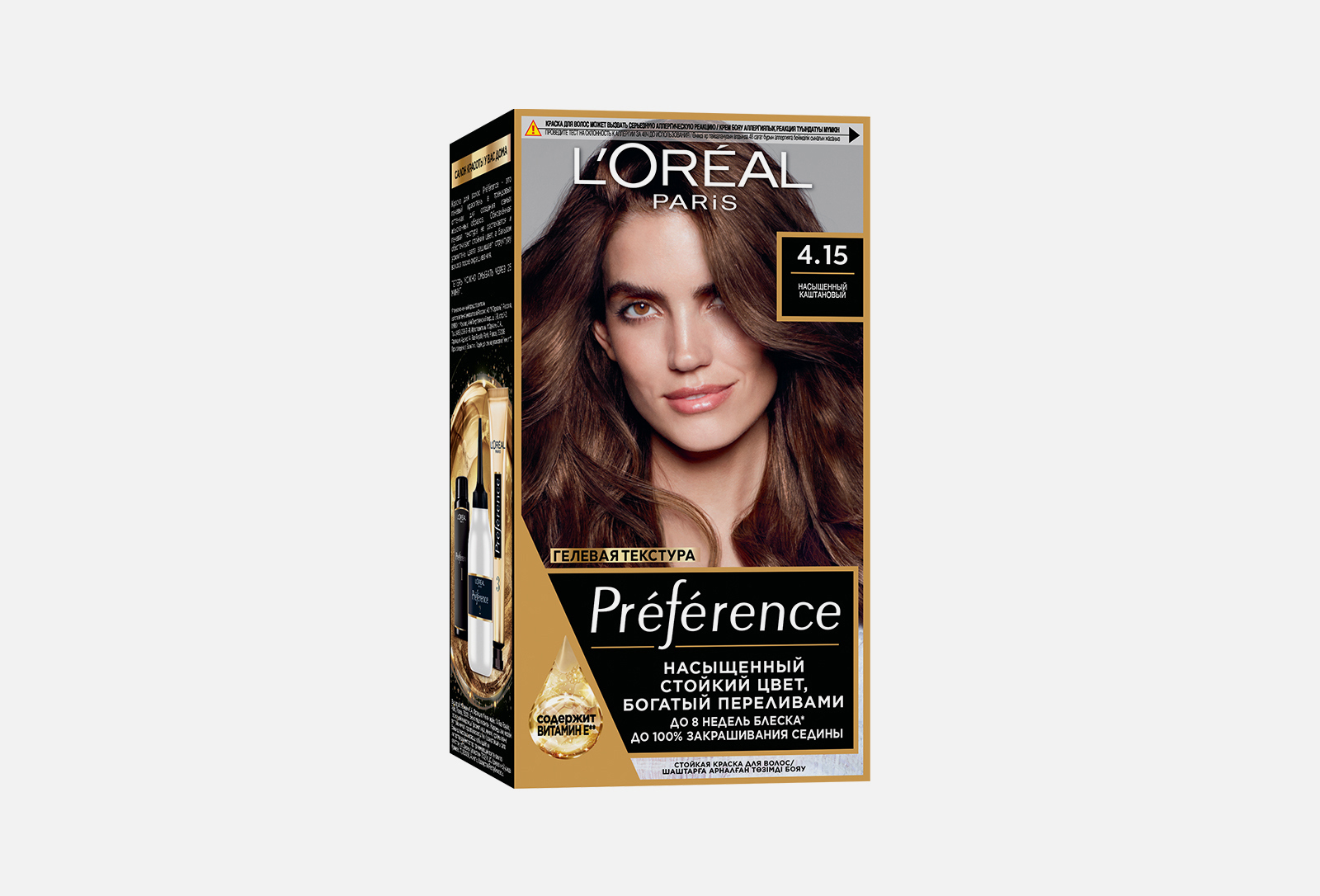 L'Oreal Paris Краска для волос PRÉFÉRENCE 4.15, Насыщенный каштановый ...