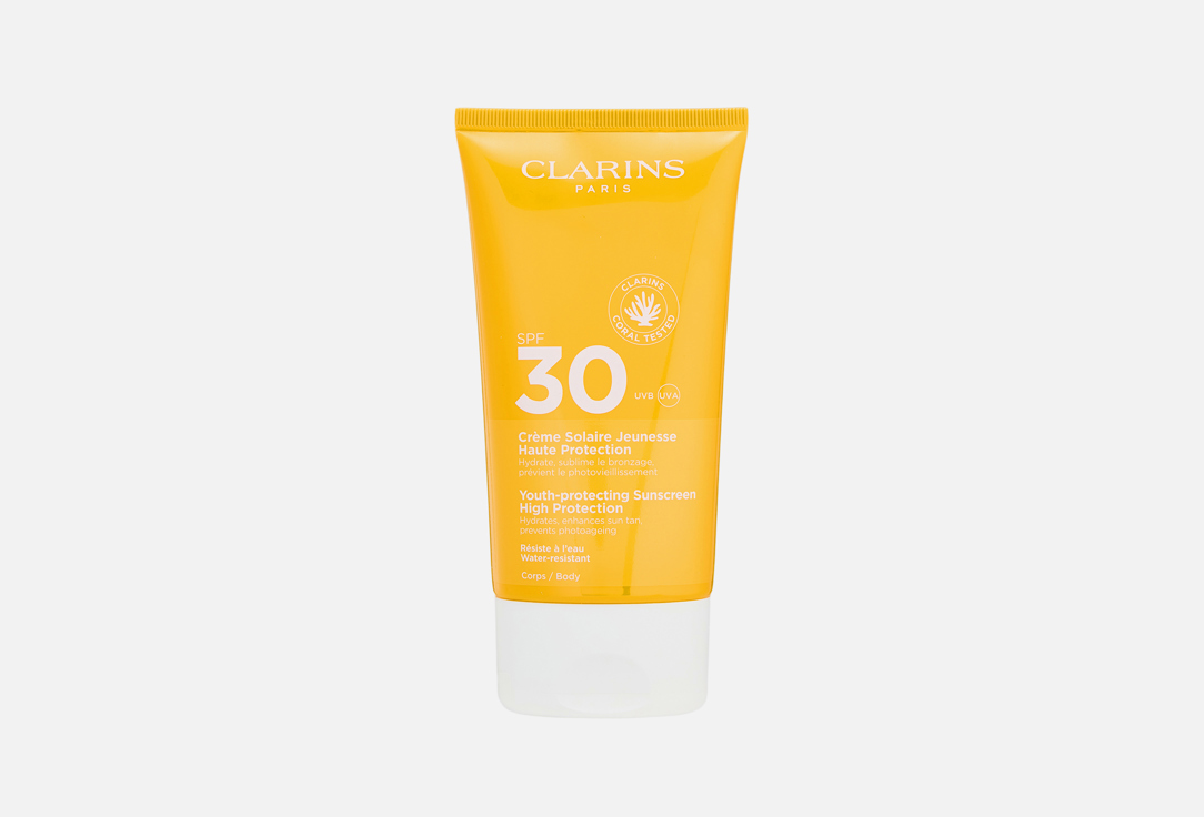 

Увлажняющий солнцезащитный крем для тела SPF 30 CLARINS, Crème Solaire Jeunesse 150 мл