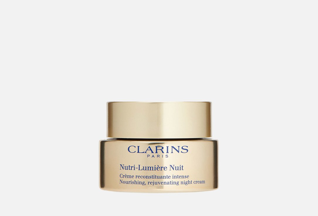 Питательный антивозрастной ночной крем, придающий сияние зрелой коже CLARINS Nutri-Lumière 50 мл подарочный набор clarins nutri lumiere 3 шт