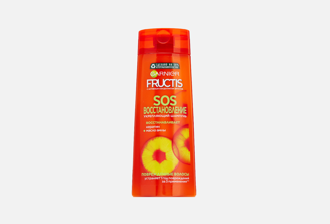 Укрепляющий шампунь для волос для поврежденных волос Fructis Fructis SOS восстановление 
