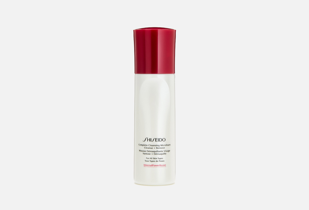 Универсальный мусс 2 в 1: очищение и снятие макияжа Shiseido Complete cleansing microfoam 