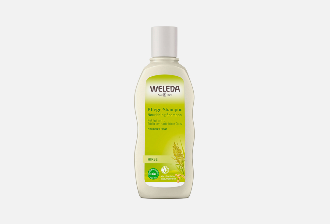 цена Шампунь-уход для волос с экстрактом Просо WELEDA Millet Nourishing Shampoo 190 мл