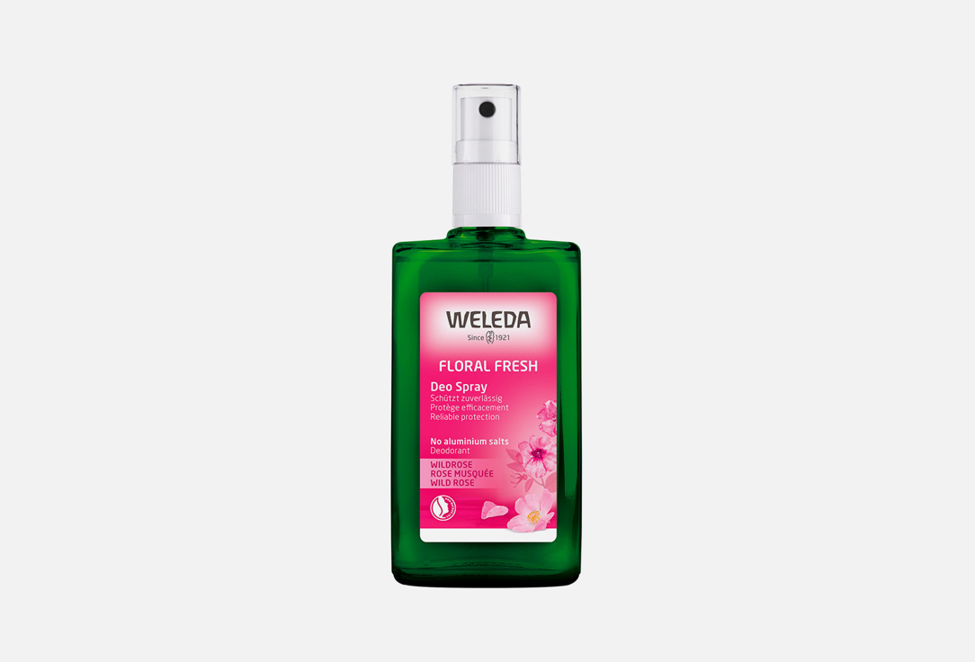 Дезодорант с натуральными эфирными маслами розовый  Weleda Wild Rose Deodorant 