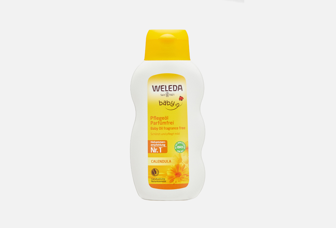 Масло для младенцев с календулой WELEDA Calendula Oil 200 мл средство для купания детское weleda с календулой и лекарственными травами 200мл