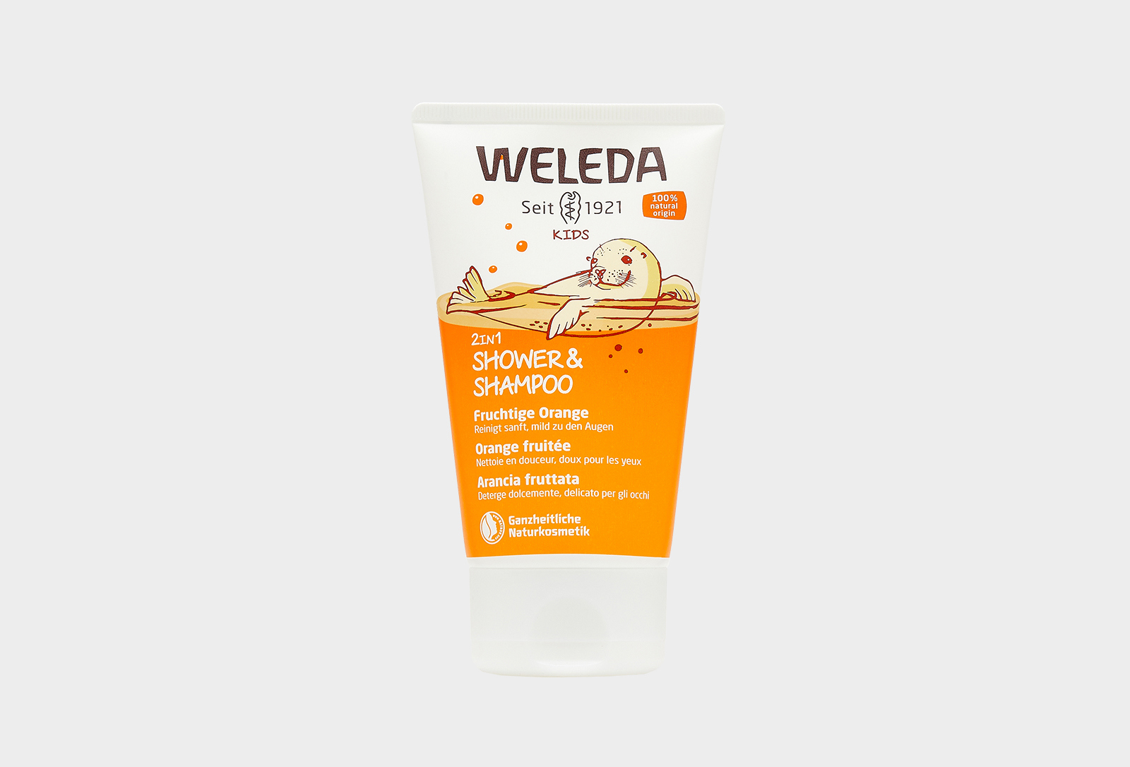 Weleda Детский шампунь-гель для волос и тела Kids 2in1 Happy Orange 150 ...