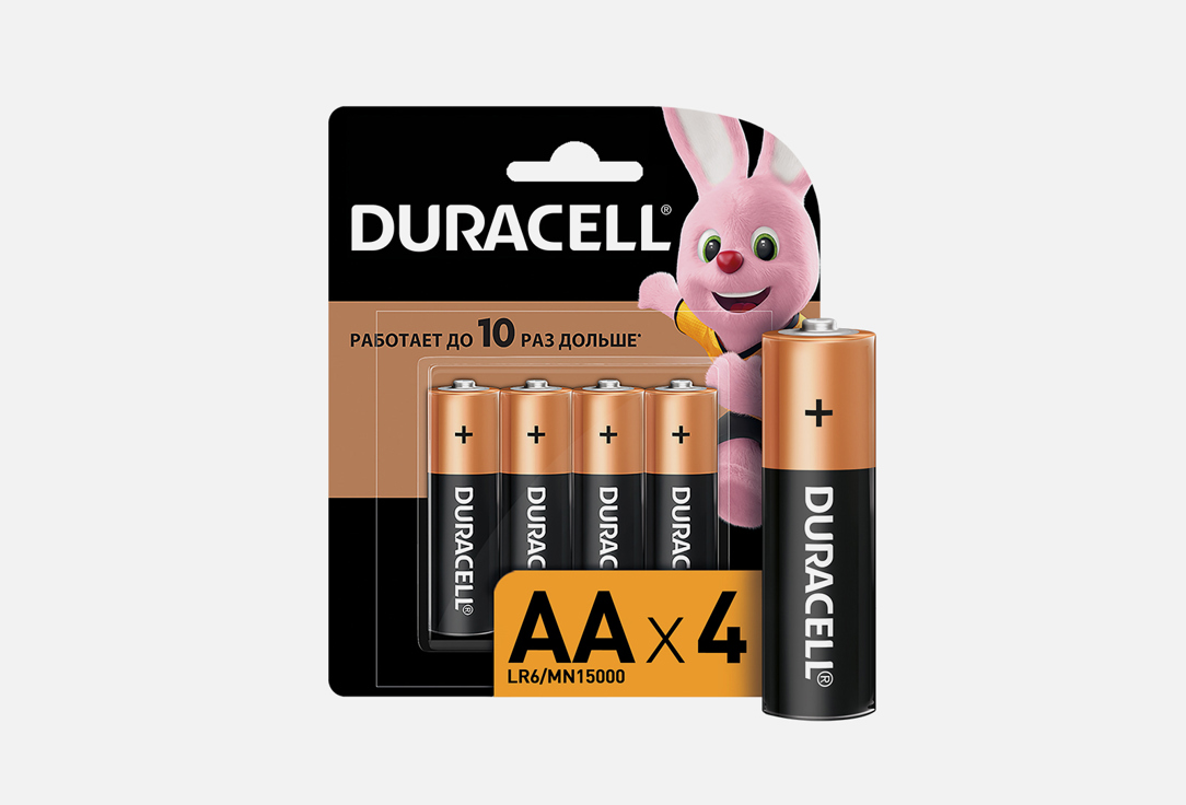 Батарейка Duracell LR6-4BL BASIC CN 